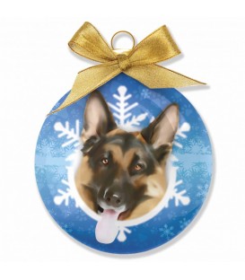 BOULE DE NOEL A L'EFFIGIE DU berger allemand
