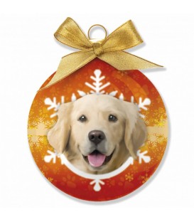 BOULE DE NOEL A L'EFFIGIE DU GOLDEN RETRIEVER