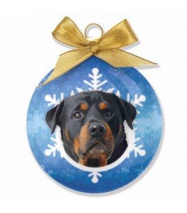 BOULE DE NOEL A L'EFFIGIE DU CHAT ROUX