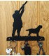 Porte-clés mural en acier représentant un chat