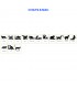 Bloc-notes décoré d'une silhouette de chat