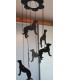 Carillon à vent à l'effigie du dandie dinmont terrier