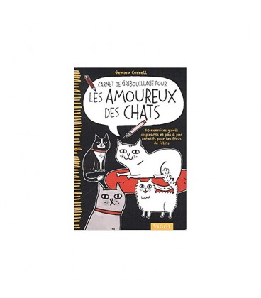 Carnet de gribouillage pour les amoureux du chat