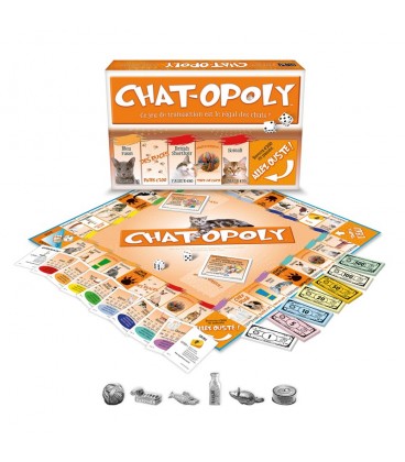 Chat-Opoly - Jeu de société - 2 à 6 joueurs