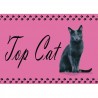 Set de table top cat ( chat noir )